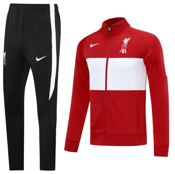 Liverpool Red White Training Kits Jacket with Pants 2020/21